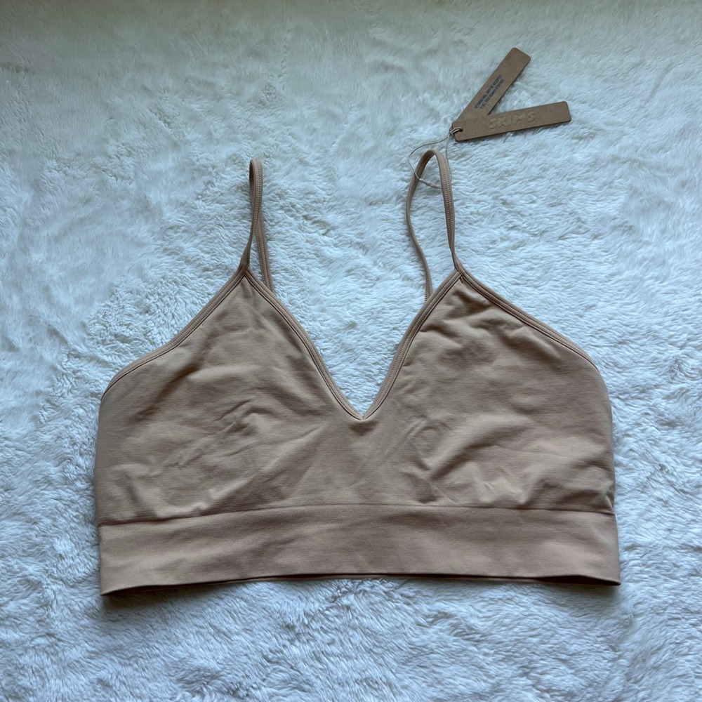 SKIMS Women's Soft Smoothing Seamless Scoop Bralette Clay BR-BRA-0183 3X NEW